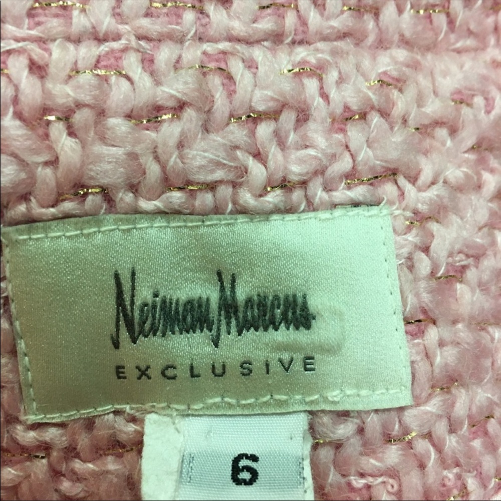 Neiman Marcus Pink Textured Blazer - Picture 2 of 8